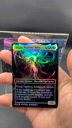 Atraxa, Praetors' Voice FOIL! Proxy Card with Custom Fantasy Art - Image 2