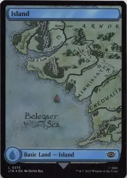 Island FOIL L Universes Beyond: The Lord of the Rings: Tales of Middle earth 275 - Image 1