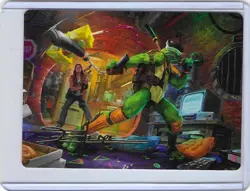 Michelangelo 13/54 - Teenage Mutant Ninja Turtles TMNT - Gold Stamped Signature - Image 1