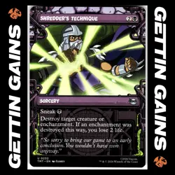 Shredder's Technique - Showcase - 0232 - UC - Non-Foil - TMNT - MTG - NM/M - Image 1