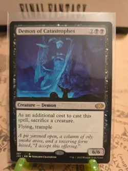 MTG Demon of Catastrophes Jumpstart 2022 Regular Rare NM - Image 1
