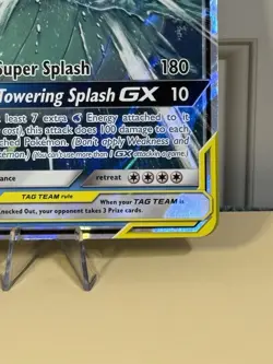 Pokemon Magikarp & Wailord GX Tag Team SM166 Holo Black Star Promo Jumbo Card - Image 2