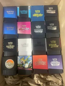 Lot of 16 Empty Assorted Pokemon Elite Trainer Boxes (No Cards) - Image 1