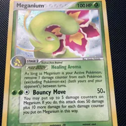 Meganium 9/115 Unseen Forces Holo 2005 Pokemon LP - Image 2