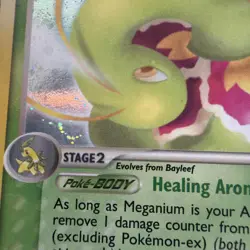 Meganium 9/115 Unseen Forces Holo 2005 Pokemon LP - Image 3