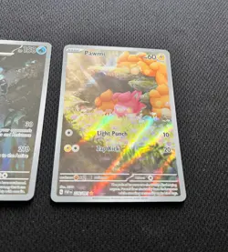 Pokemon TCG: Paldean Fates Illustration Rare set -Pawmi & Palafin & Wugtrio - Image 5