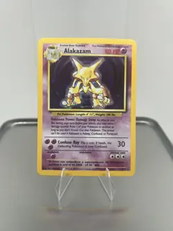 ALAKAZAM - 1/102 - Base Set - Holo - Pokemon Card - EXC / NEAR MINT - Image 1