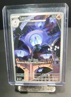 Pokemon TCG Lampent Holo Full Art Illustration Rare 102/086 White Flare Eng - Image 1