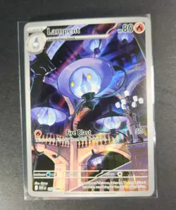 Pokemon TCG Lampent Holo Full Art Illustration Rare 102/086 White Flare Eng - Image 2