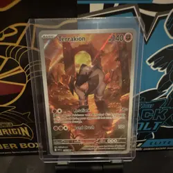 Pokemon- Terrakion 135/86 Illustration Rare White Flare - Image 1