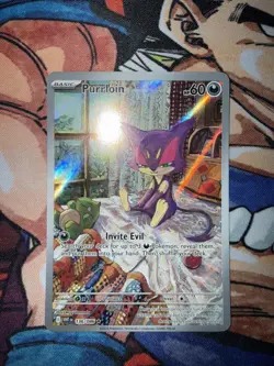 Pokemon TCG Purrloin Sv: White Flare 136/086 EN Illustration Rare Holo - NM - Image 1