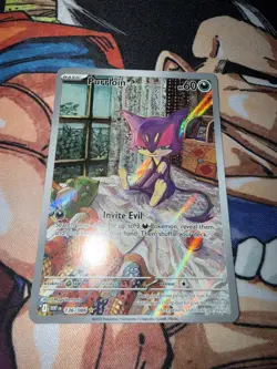 Pokemon TCG Purrloin Sv: White Flare 136/086 EN Illustration Rare Holo - NM - Image 2