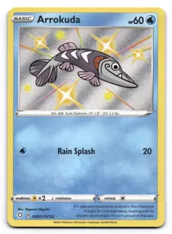 Arrokuda NM Shining Fates: Shiny Vault SV031/SV122 Pokemon TCG Holo - Image 1