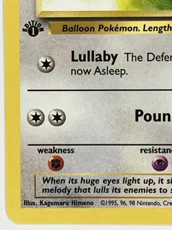 Jigglypuff NM 54/64 1st Edition Jungle Pokemon TCG Regular - Image 5