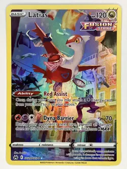 Latias NM GG20/GG70 SWSH: Crown Zenith: Galarian Gallery Pokemon TCG Holo - Image 1