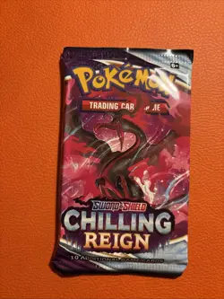 Pokemon TCG Sword And Shield Chilling Reign Booster Pack Factory Sealed - Image 1