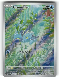Clauncher NM 205/198 Holo Scarlet & Violet Pokemon Illustration Rare - Image 1