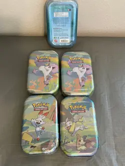 Pokemon TCG Galar Pals Mini Tins (C22) SEALED - Evolving Skies - SET OF 5 - Image 1