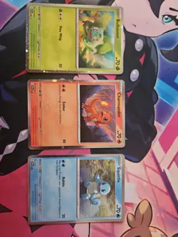 Pokemon 151 Cosmo Foil Promo Set Squirtle Charmander Bulbasaur 46 47 48 - Image 2