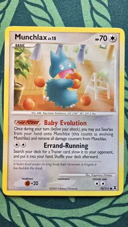Munchlax 70/111 Common Rising Rivals Pokemon Lightly Played - Image 1