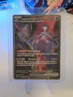 Pokemon Team Rocket’s Mewtwo EX 231/182 Destined Rivals SIR NM Condition - Image 3