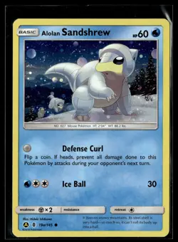 Pokemon TCG Alternate Art Promos #019a/145 Alolan Sandshrew Cosmos Holo - Image 1