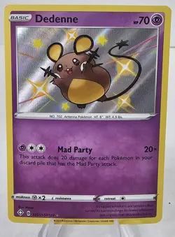 Pokemon Dedenne Shining Fates Shiny Vault SV051/SV122 Pokemon Sword & Shield - Image 1