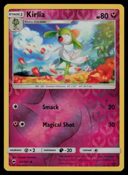 Kirlia 92/147 Uncommon Burning Shadows Pokemon Reverse Holo Lightly Played - Image 1