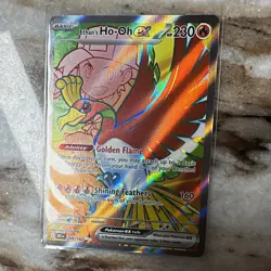 Pokemon TCG Sv10 Destined Rivals Ethan's Ho-Oh ex 209/182 UR Full Art Holo - Image 1