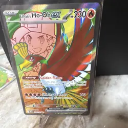 Pokemon TCG Sv10 Destined Rivals Ethan's Ho-Oh ex 209/182 UR Full Art Holo - Image 3