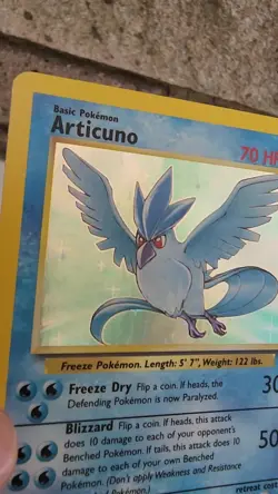 Pokemon Cards Original Legendary Birds - Zapdos - Articuno - Moltres Fossil Holo - Image 2