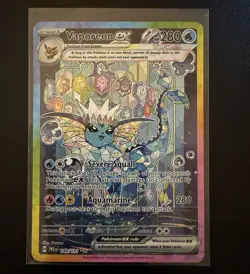 Pokemon TCG Vaporeon ex 149/131 Prismatic Evolutions Holo SIR 280HP EN - Image 1