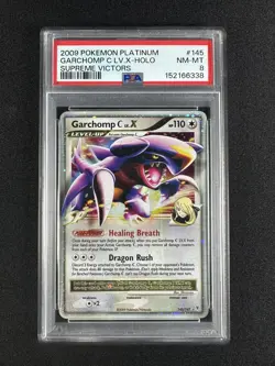 2009 POKEMON PLATINUM SUPREME VICTORS #145 GARCHOMP C LV.X-HOLO PSA 8 - Image 3