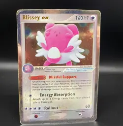 🌸 BLISSEY Rare Gold Star Pokemon TCG EX Unseen Forces 101/115 Holo HP✨ - Image 1