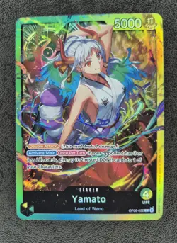 Yamato OP06-022 Leader Green/Yellow Alt Art Holo -One Piece Wings of the Captain - Image 1