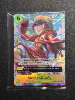 Monkey.D.Luffy Illustration Box Vol. 3 OP07-109 Sealed SR Foil One Piece Promo - Image 1