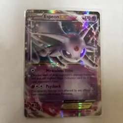 Pokemon Espeon EX Holo Ultra Rare TCG Card 52/122 XY Breakpoint - Image 1