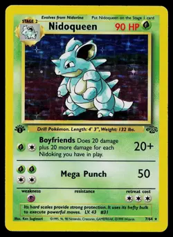 Pokemon Card - Nidoqueen Jungle 7/64 Holo 1st Edition Holo Rare - Image 1