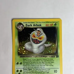 Dark Arbok 2/82 Holo Rare Team Rocket Pokemon Card WOTC Vintage Near Mint - Image 3