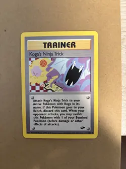KOGA’S NINJA TRICK - Gym Challenge - 115/132 Trainer Uncommon Pokemon Card - NM - Image 1