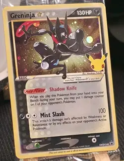 Pokemon Greninja Black Star Promo SWSH144: Celebrations Promo Card Rare Holo NM - Image 1