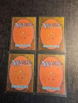 MTG Disenchant Signature Set of 4 3ED English Cards, Slightly Worn - Image 2