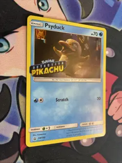 Psyduck (Detective Pikachu Stamped) SM199 Holo Promo LP+Pokemon Card TCG Pokemon - Image 2