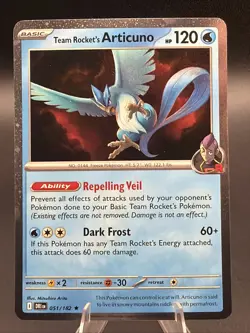 Team Rocket's Articuno - (Cosmos Holo) 051/182 Miscellaneous Cards & Products... - Image 1