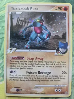 Toxicroak G - Diamond & Pearl Black Star Promo (DP41) Holo Rare Pokemon Card LP - Image 1
