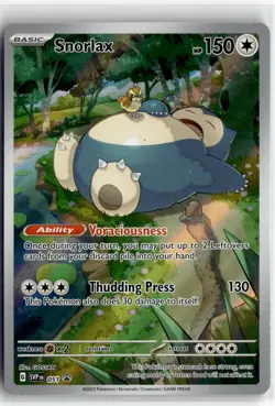 Snorlax Holo Promo SV: Scarlet & Violet Promo Cards 051 NM - Image 1