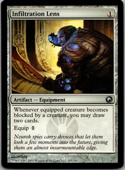 Infiltration Lens 167 Uncommon Scars of Mirrodin Magic: The Gathering LP - Image 1
