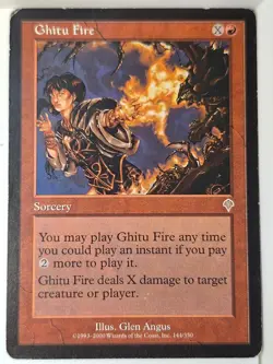 Ghitu Fire - (MP) Invasion - Magic the Gathering MTG - Image 1