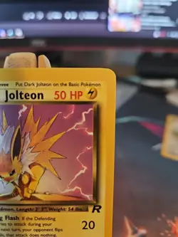 Pokemon Dark Jolteon TCG 1st Edition Card 38/82 Near Mint Very Clean! Rocket Set - Image 3