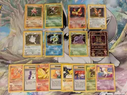 Vintage Pokemon Card Lot WOTC Holo Base Jungle Promo Ancient Mew Rocket Moltres - Image 1